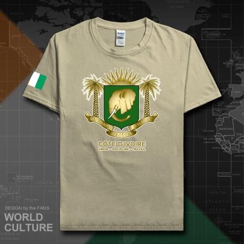 Cote d'Ivoire Ivory Coast men t shirt fashion 2018 jerseys nation team cotton t-shirt clothing sporting CIV Ivorian Ivoirian 20