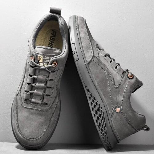 Leather Shoes Casual Sneakers Men Shoes Driving Comfortable Quality Leather Shoes Men Loafers Hot Sale Moccasins Tooling Shoe