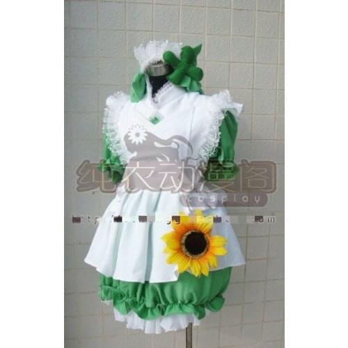 [Customized] Anime Shugo Chara Hinamori Amu Maid Outfit Lolita Dress Full Sset Cosplay Costume Halloween Free Shipping New