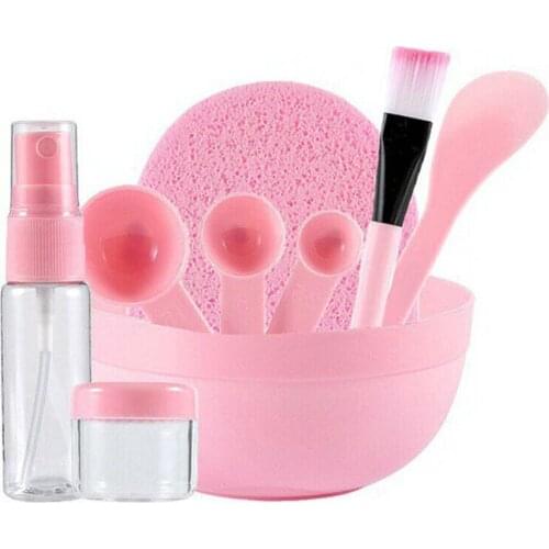 9 Pcs/Set DIY Mask Tools Kit Bowl Brush Spoon Stick Bottle Sponge Top Quality Homemade Makeup Beauty Tool