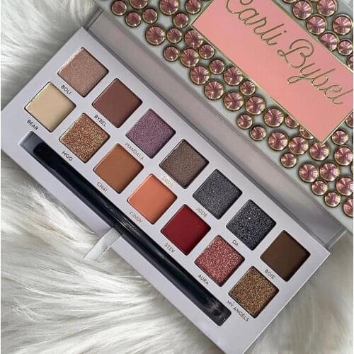 2020 Carli Bybel Rivieras Palette Alyssa Rose Red Eye Shadow Palette 14 Colors Matte Pressed Soft glam Modern Palette 12 Color