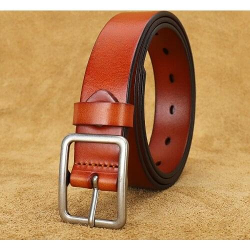 Women Belt Fashion Female Belt Women Genuine Leather Belts For Women Pin Buckles Business Vintage Belt for Jeans