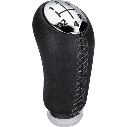 5 Speed Gear Shift Knob PU Leather For RENAULT Laguna Megane 2 Clio 3 03-09 Kangoo 2009