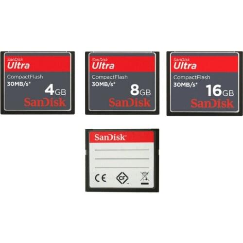 SanDisk Ultra CF Memory Card 16GB 8GB 4GB 30Mb/s Compact Flash For Camera Genuine Nikon Industrial Control CNC