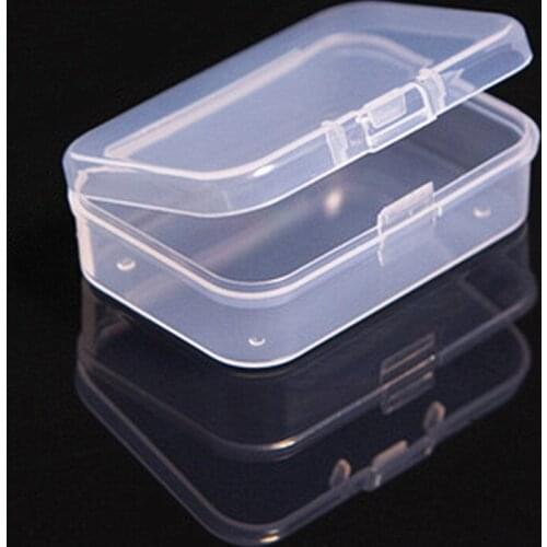 Tools Storage Box 4 Size Clear Lidded Small Plastic Box Trifles Parts Jewelry Display Box Screw Case Beads Container