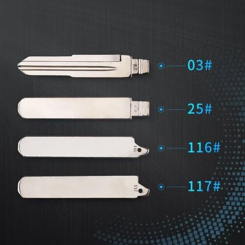 KEYYOU 15X 03# 25# 116# 117# Car Key Blade Blank For Honda Accord Fit Odyssey CRIDER G/A Flip Folding KD VVDI JMD Replacement