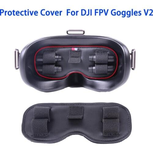 PU Dustproof Lens Protector For DJI FPV Goggles Antenna Storage Cover Memory Card Slot Holder For DJI FPV VR Glasses Accessories
