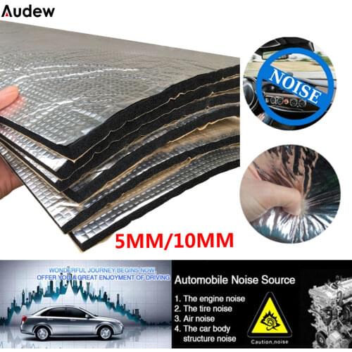 10Pcs 10mm Car Sound Fire Deadener Thermal Heat Insulation Sound-Absorbing Cotton Mat high quality Insulation Cotton pad Foam