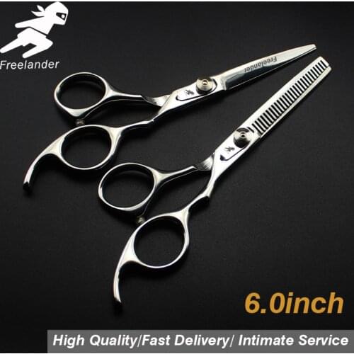6.0\sale Silver Japanese Hair Scissors Cheap Hairdressing Scissors Shears Hairdresser Shaver Haircut Scissors Model Number Teeth