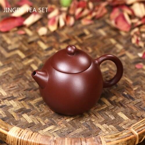 Authentic Yixing tea pots Purple Clay Filter Teapot Raw ore Zhu Mud Dragon egg shape Kettle Handmade Customized Boutique 140ml