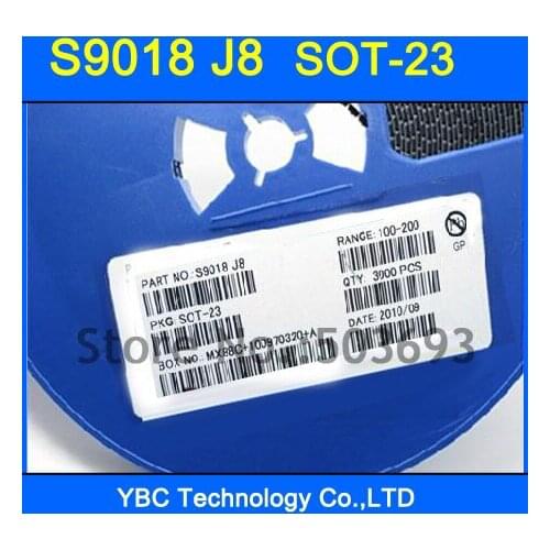 Free Shipping 200pcs/lot SMD S9018 J8 S9018J8 Triode Transistor SOT-23