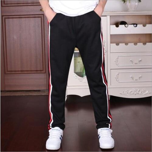 Boy pants children spring and autumn boy pants male 2019 new childrens casual pants Korean version of the childrens striped