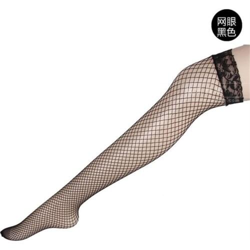 6 Color Sexy Stocking Women Sheer Lace Top Thigh High Stockings Nets Pantyhose womens Stockings Black White Red