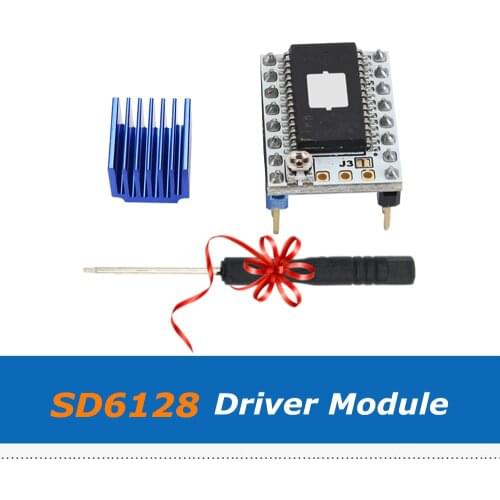 3D Printer Parts 128 Microstep SD6128 V1.1 Stepstick Stepper Motor Driver Module With Heatsink