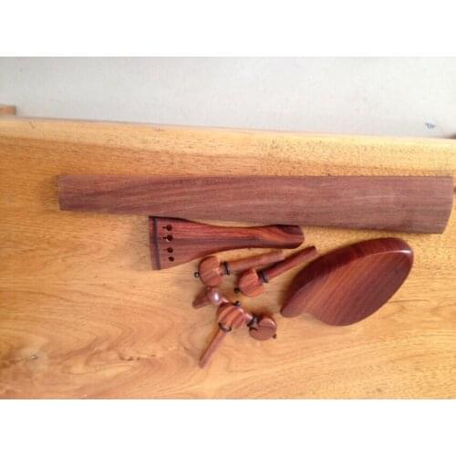 4/4 size violin parts made of rosewood , violin fittings