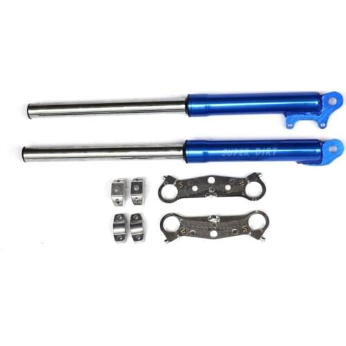 For 2-Stroke Front Fork Suspension Shock Absorber Triple Tree Mount Clamps Thumpster Handlebar for Dirt Bike 49cc