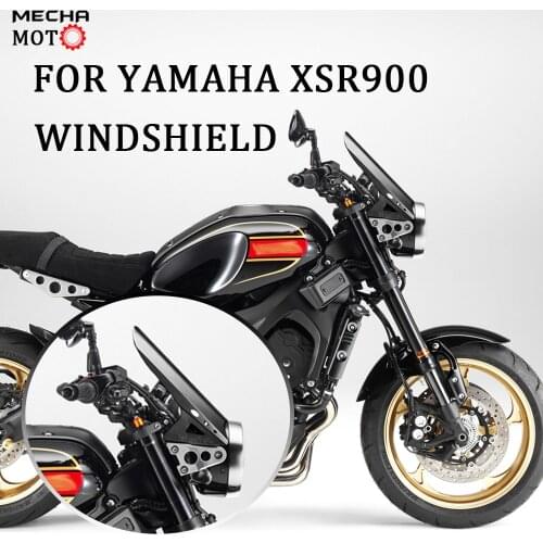 For YAMAHA XSR 900 XSR900 windshield 2015-2020 Pantalla moto motorcycle parabrisas moto black high-quality CNC metal deflector