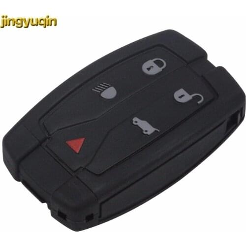 Jingyuqin 10PCS Replacement Remote Key Shell Fob 5 Buttons for Land Rover Freelander 2 3 Key Shell