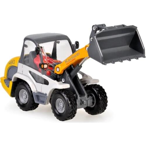 Alloy Diecast Front Shovel Bulldozer Mini Excavator 1:50 Engineering Vehicle Driving Model Children Collection Gift Toys Kids