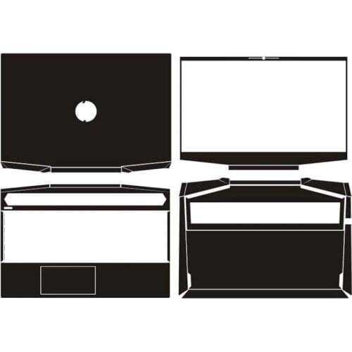 KH Laptop Sticker Skin Decals Cover Protector Guard for HP Gaming Pavilion - 15-dk0139tx