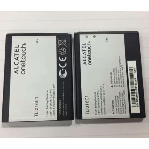 New 3.8V TLi016C1 For Alcatel OneTouch 1650mAh Mobile Phone Li-ion Battery Replacement