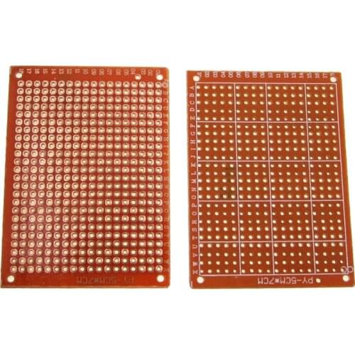 New 100Pcs new Prototype Paper Copper PCB Universal Experiment Matrix Circuit Board 5x7cm Brand