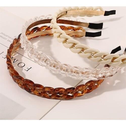 Korean Headbands for Women Bezel Solid Color Twist Personality Hair Hoop Girls Hair Band Hair Accessories 2021 New Hairband