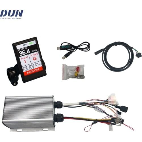 Sabvoton MQCON SVMC7245 48V 72V 1KW 800W 45A E-Bike Programable BLDC Motor Controller with Color LCD Display and Bluetooth