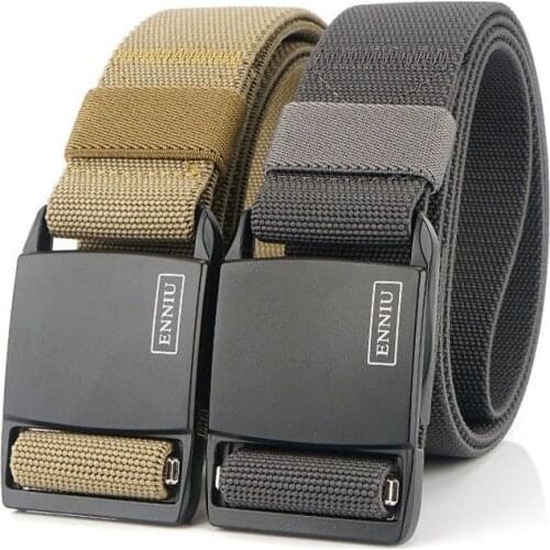 Tactical Nylon Belt Men Army Military Training Canvas Belt Outdoor Sport Heavy Duty Cargo Jeans Alloy Magnetic Buckle Waistband
