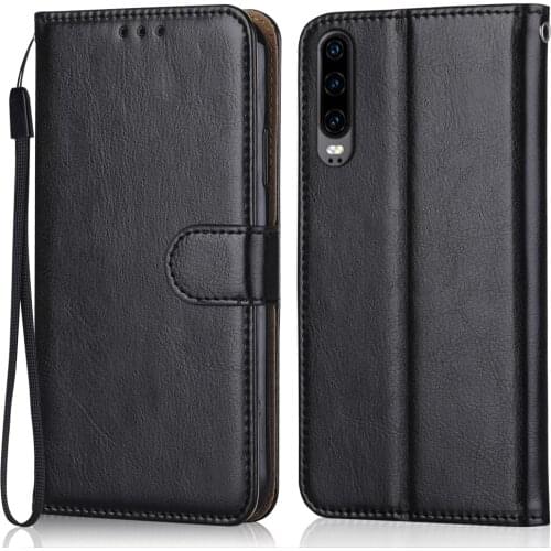 Folio Luxury Leather Case for On Huawei P30 ELE-L29, ELE-L09, ELE-AL00, ELE-TL00,6.1'' Wallet Stand Flip Case Phone Bag