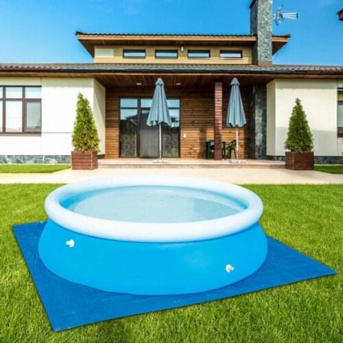Folding Pool Cover for Round Above Ground Swimming Pools Inflatable Ground Cloth