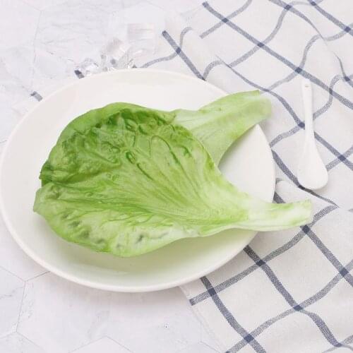 1 Pc Artificial Vegetable Lettuce Leaves Simulation Fake Lifelike For Home Party Kitchen Festival Decoration