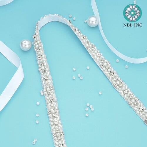 1PC) Rhinestones bridal belt diamond wedding dress belt with crystal wedding sash for wedding dress accessories WDD1058
