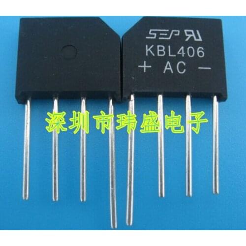 10pcs KBL406 4A600V