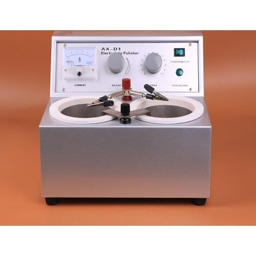 110V/20V Dental Lab Technician Equipment AX-D1 Dental Electrolytic Polisher with Two Water Baths for Dental Laboratories with CE