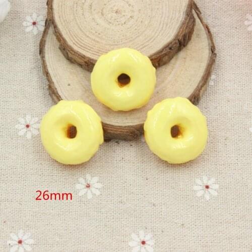 15pcs/lot mix colors resin dount in solid color for kids hair phonecase DIY resin cabochons accessories