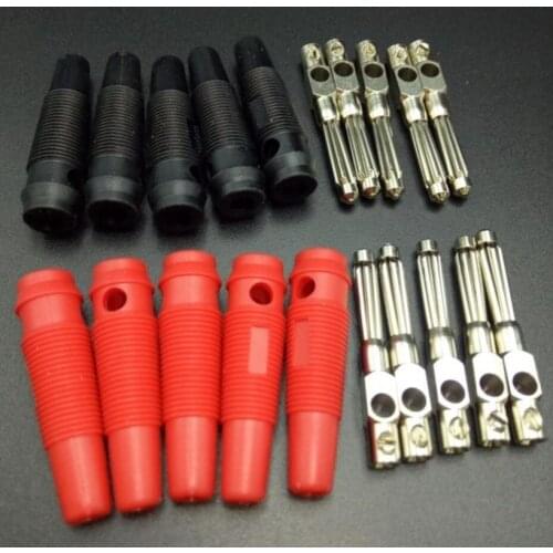 4Pcs 4MM Banana Plug Audio Speaker Connectors Amplifier Speaker Binding Post 4mm Banana Jack Plug For Cable Terminals
