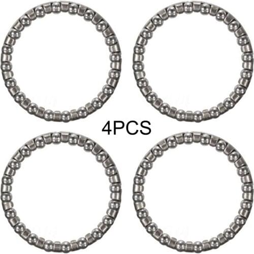 4 Pcs Bicycle 40mm Steel Headset Caged Ball Bearing Race Cycling Headset Bearing Replacement Bike Accessories