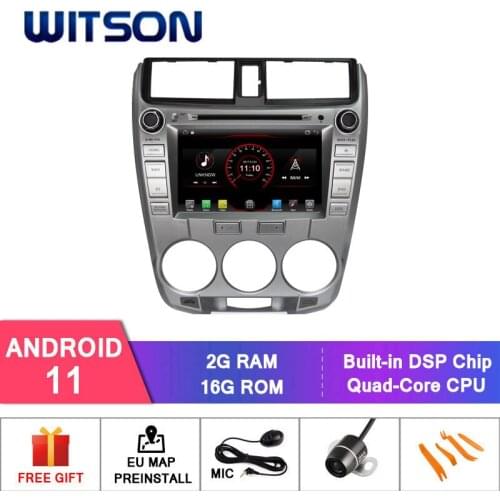 WITSON Android 11 CAR RADIO FOR HONDA CITY 2008 2009 2010 2011 2012 NAVIGATION HEAD UNIT MULTIMEDIA TPMS OBD built in carplay