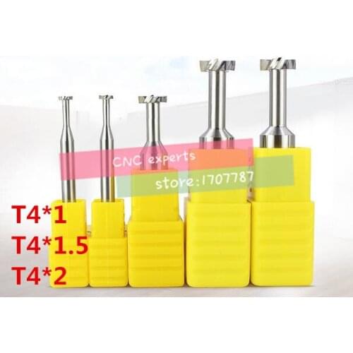 Free Shipping 1PCS T4*1*1.5*2 Cemented carbide Straight shank T groove milling cutter T type Straight shank milling cutter