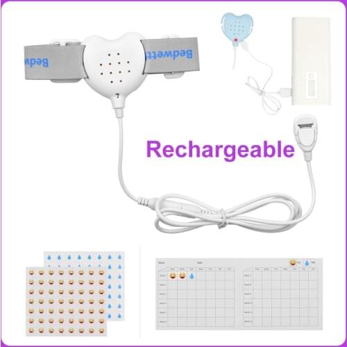 Bedwetting Alarm for Kids Elder Rechargeable Pee Alarm Enuresis Sensors Potty Training Elder Care LED Light Indicator Reminding