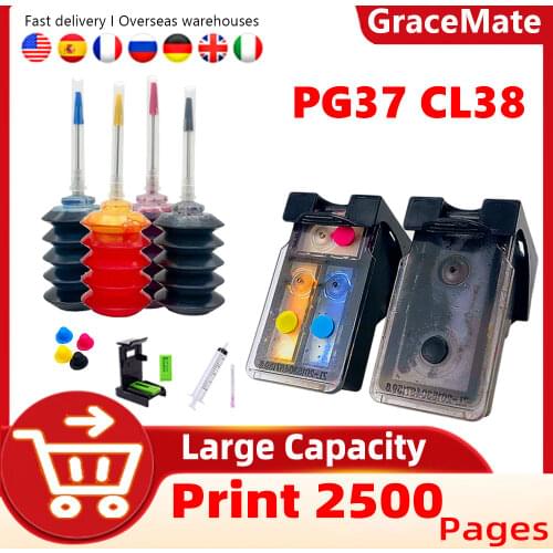 PG37 CL38 Compatible for canon ink cartridge pg37 cl38 Pixma MP140 MP190 MP210 MP220 420 IP1800 IP1900 IP2500 IP2600 MX300 MX310