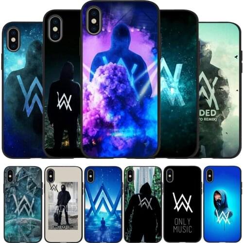 Alan Walker black Silicone Phone Case For iPhone 12 XR XS Max 5 5S SE 2020 6 6S 7 8 PLUS X 11Pro Max 11 Cover