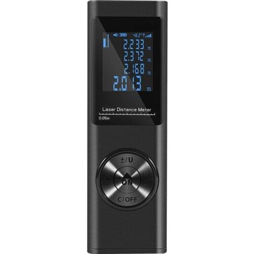 40m Handheld Digital Laser Point Distance Meter Tape Range Finder Measurer Optical Blue/Red/Black Color Optional