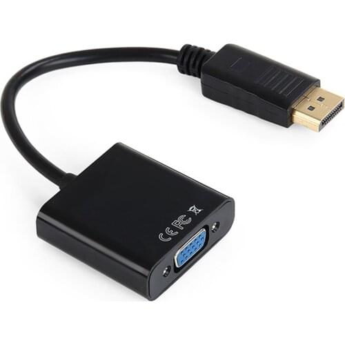 DP to VGA Adapter DisplayPort to VGA Converter DP Cable Display Port DP Male to VGA Female Adapter Cable for Monitor Projector