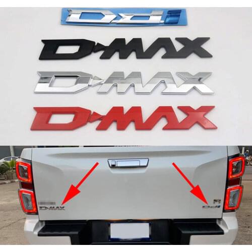 For Isuzu DMAX D-MAX D MAX D.MAX Ddi Emblem Plastic Auto Car Rear Trunk Number Letter logo Badge Decal Sticker