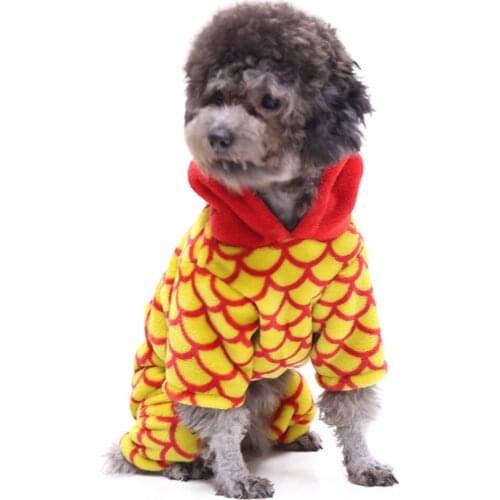 Pet Dog Halloween Dargon Costume New Year Cat Dog Clothes Hoodies Coat For Small Meduim Large Dogs Warm Dog Puppy Jacket Coat