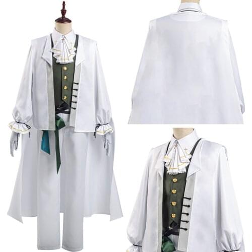 Identity V Embalmer Aesop Carl Cosplay Costume Outfit Coat+Pants Full Suit Clothes Halloween Carnival Costumes Custom Made