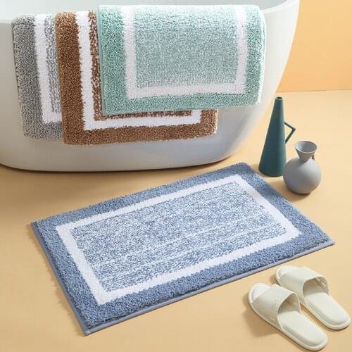 Door mat Non Slip Flocking Bath Mat Bath For Bathroom Bathroom Rugs Carpet banyo paspas Door mat