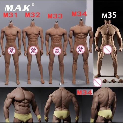 NEW 1:6 Steel Stainless Skeleton body TBLeague M30 M31 M32 M33 M34 M35 M36 Super Flexible seamless male doll Suntan Man body